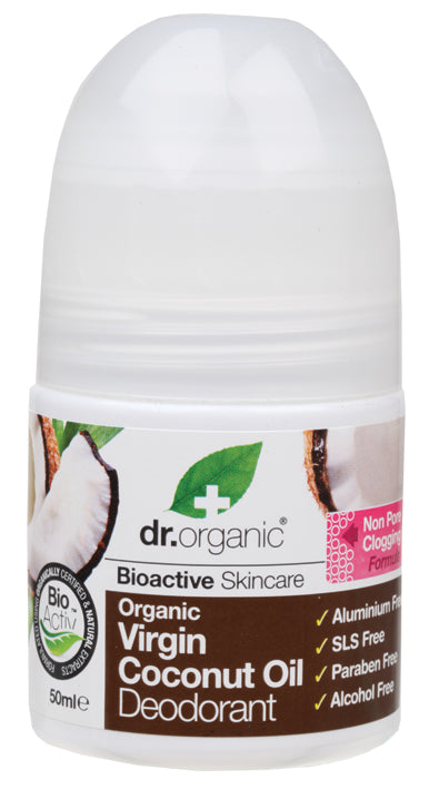 DR ORGANIC Roll-On Deodorant Organic Virgin Coconut Oil