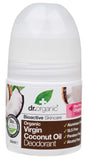 DR ORGANIC Roll-On Deodorant Organic Virgin Coconut Oil