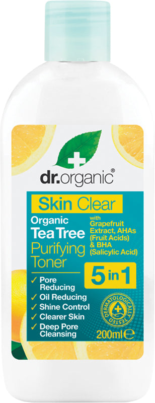 DR ORGANIC Purifying Toner Skin Clear - Organic Tea Tree