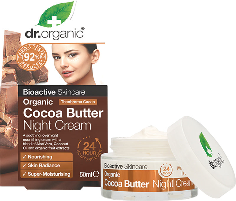 DR ORGANIC Night Cream Organic Cocoa Butter