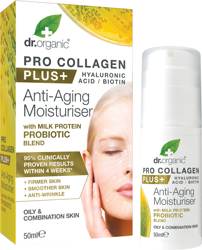 DR ORGANIC Pro Collagen Plus+ - Anti Aging Moisturiser With Probiotic