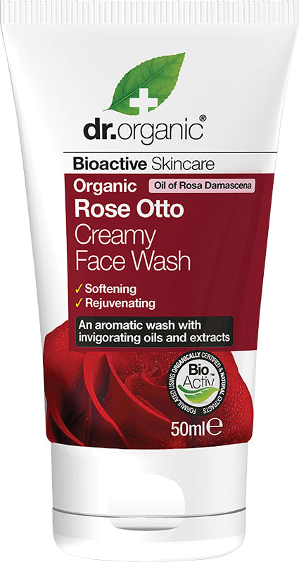 DR ORGANIC Travel Size - Creamy Face Wash Organic Rose Otto