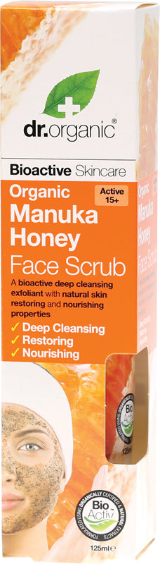 DR ORGANIC Face Scrub Organic Manuka Honey