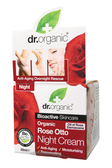 DR ORGANIC Night Cream Organic Rose Otto