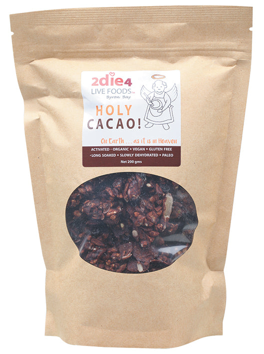2DIE4 LIVE FOODS Holy Cacao! Cacao Granola Clusters