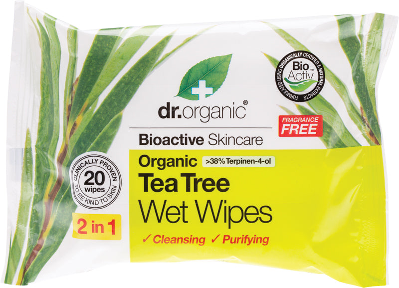 DR ORGANIC Wipes Organic Tea Tree