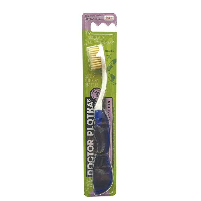 Doctor Plotka's Mouthwatchers Toothbrush Travel (foldable) Adult Soft Blue