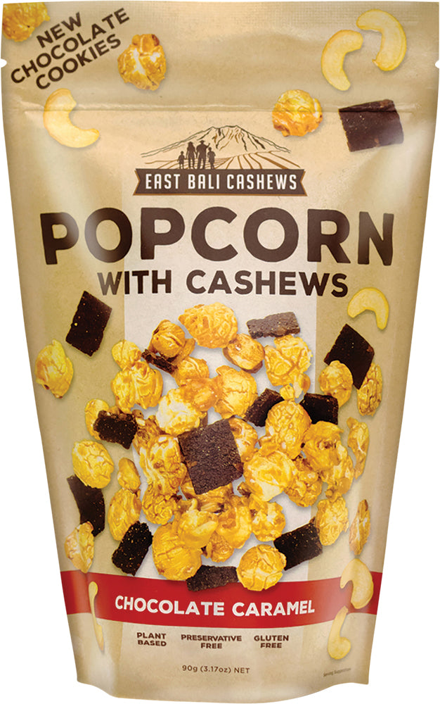 EAST BALI CASHEWS Chocolate Caramel Popcorn With Cashews
