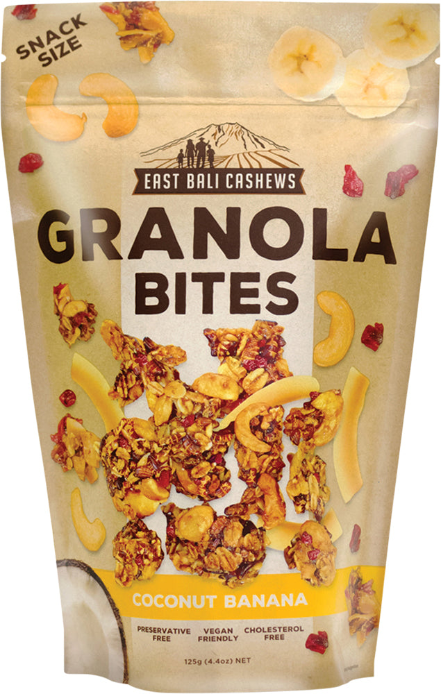 EAST BALI CASHEWS Granola Bites Coconut Banana