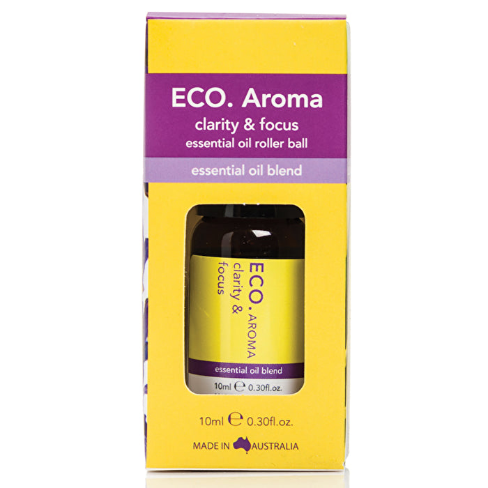 Eco Modern Essentials Aroma Essential Oil Roller Ball Clarity & Focus 10ml
