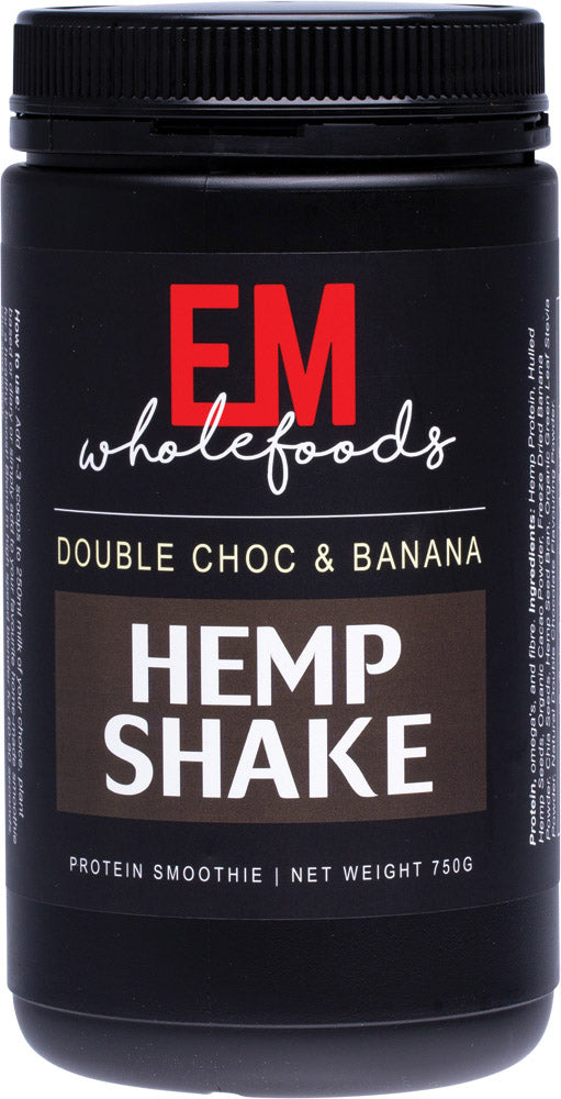 EM WHOLEFOODS Hemp Shake Double Choc & Banana
