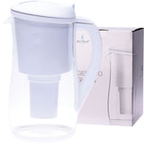 ECOBUD Gentoo Glass Water Filter Jug White