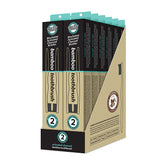 Essenzza Fuss Free Naturals Toothbrush Bamboo Activated Charcoal Medium 2 Pack x 12 Display