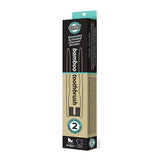 Essenzza Fuss Free Naturals Toothbrush Bamboo Activated Charcoal Medium 2 Pack