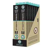 Essenzza Fuss Free Naturals Toothbrush Bamboo Activated Charcoal Soft 2 Pack x 12 Display