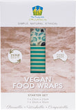 THE FAMILY HUB ORGANICS Vegan Food Wraps - Starter Set 1x Medium & Large