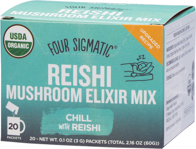 FOUR SIGMATIC Mushroom Elixir Mix Packets With Reishi