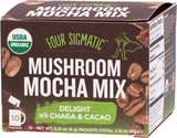 FOUR SIGMATIC Mushroom Mocha Mix Packets With Chaga & Cacao