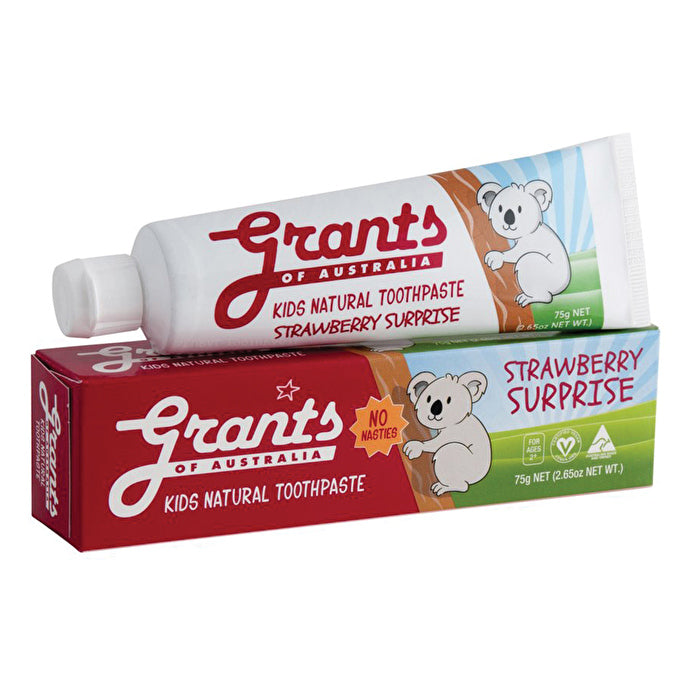 Grants Natural Toothpaste Kids Strawberry Surprise 75g
