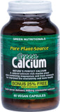 GREEN NUTRITIONALS Green Calcium (Plant Source) Capsules (883mg) - Amber Glass