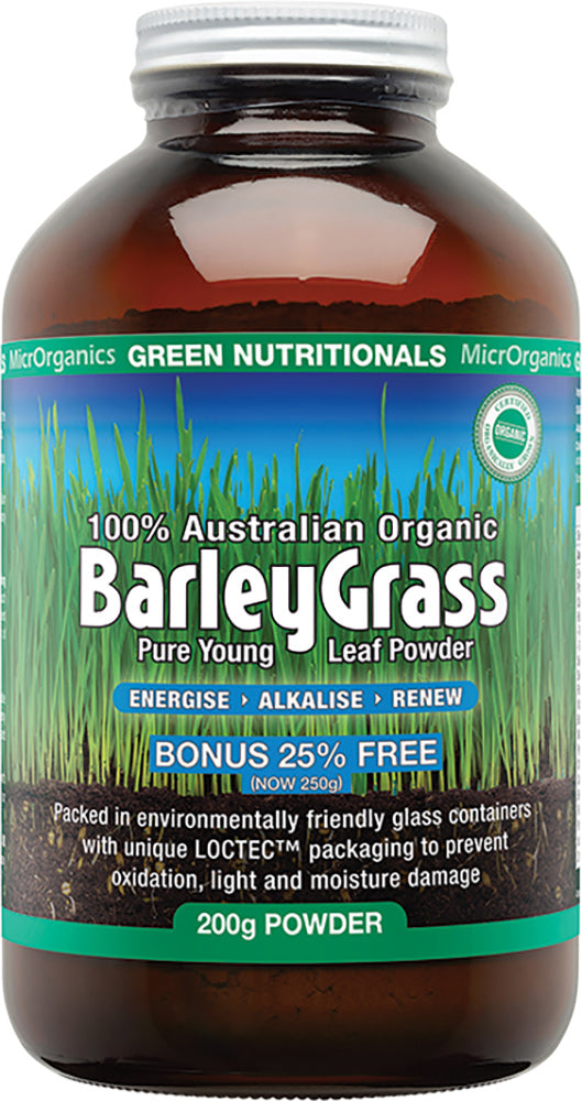 GREEN NUTRITIONALS Barleygrass 100% Australian Organic