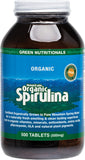GREEN NUTRITIONALS Mountain Organic Spirulina Tablets (500mg) - Amber Glass