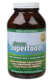 GREEN NUTRITIONALS Green Superfoods VegeCaps (600mg) - Amber Glass