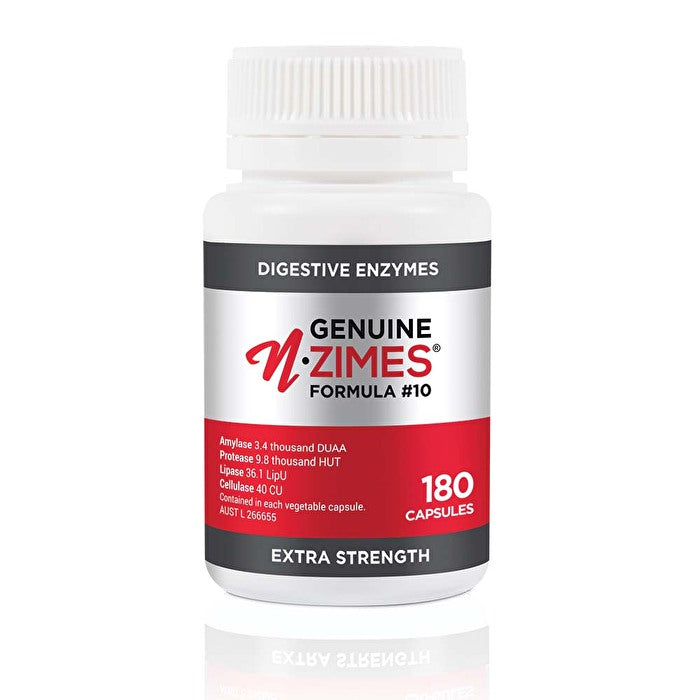 Genuine N-Zimes Formula #10 Digestive Enzymes (Extra Strength) 180c