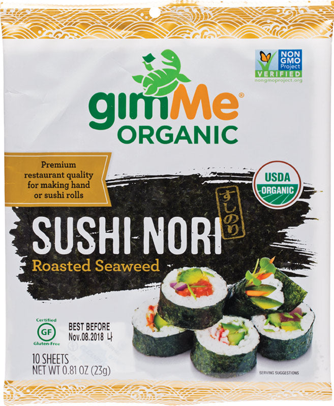 GIMME Roasted Seaweed Sushi Nori (10 Sheets)