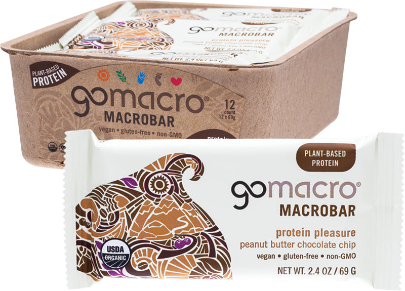 GOMACRO MacroBar Peanut Butter Chocolate Chip