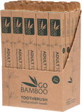 GO BAMBOO Toothbrush - Adult Display Box of 25