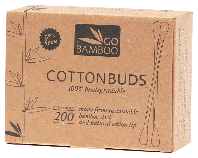 GO BAMBOO Cotton Buds 100% Biodegradable