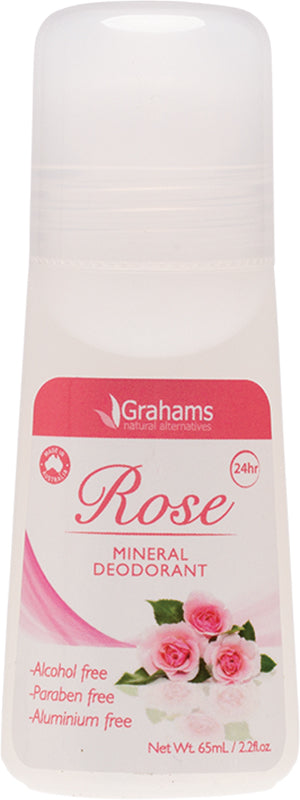 GRAHAMS NATURAL Mineral Deodorant Rose