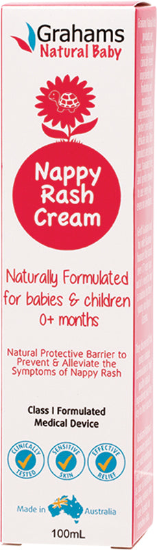 GRAHAMS NATURAL Nappy Rash Cream For Babies & Children