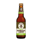 Happy Hippie Organic Kombucha + Hemp Cucumber Melon & Mint 330ml x 12 Pack