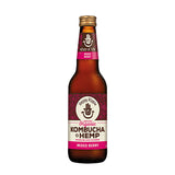 Happy Hippie Organic Kombucha + Hemp Mixed Berry 330ml x 12 Pack