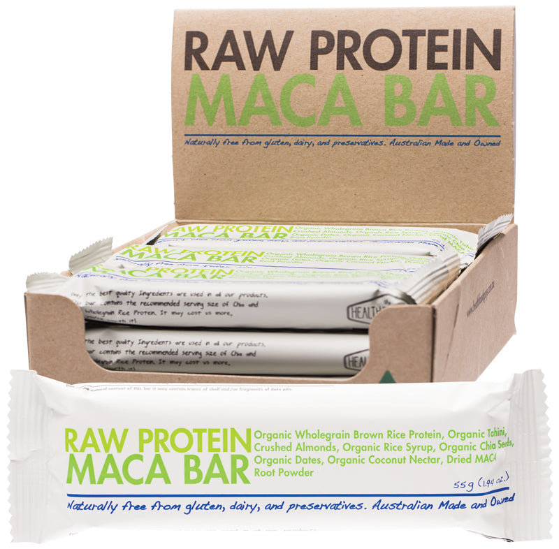 THE HEALTH FOOD GUYS Raw Protein Bar Maca - Box of 12