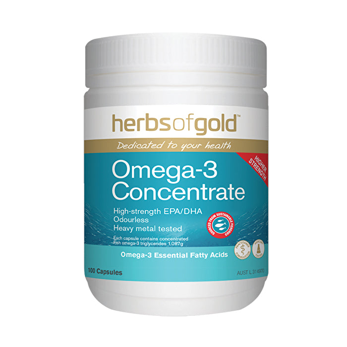 Herbs Of Gold Omega-3 Concentrate 100c