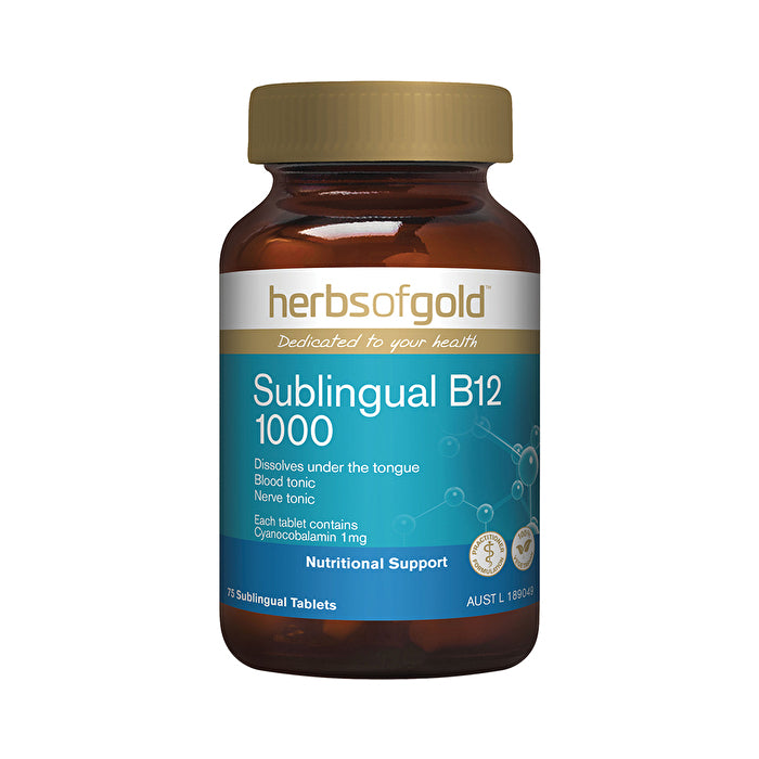 Herbs of Gold Sublingual B12 75t