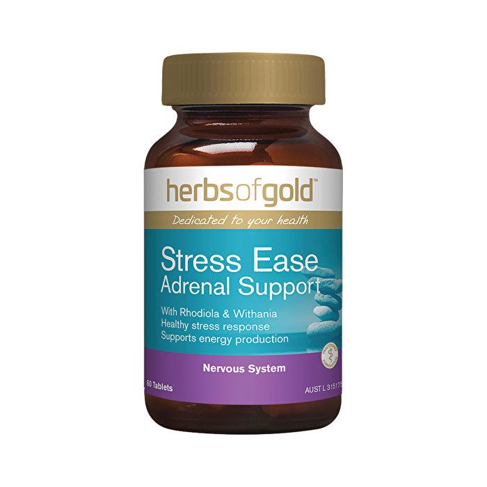 Herbs of Gold Stress Ease Adrenal Support 60t