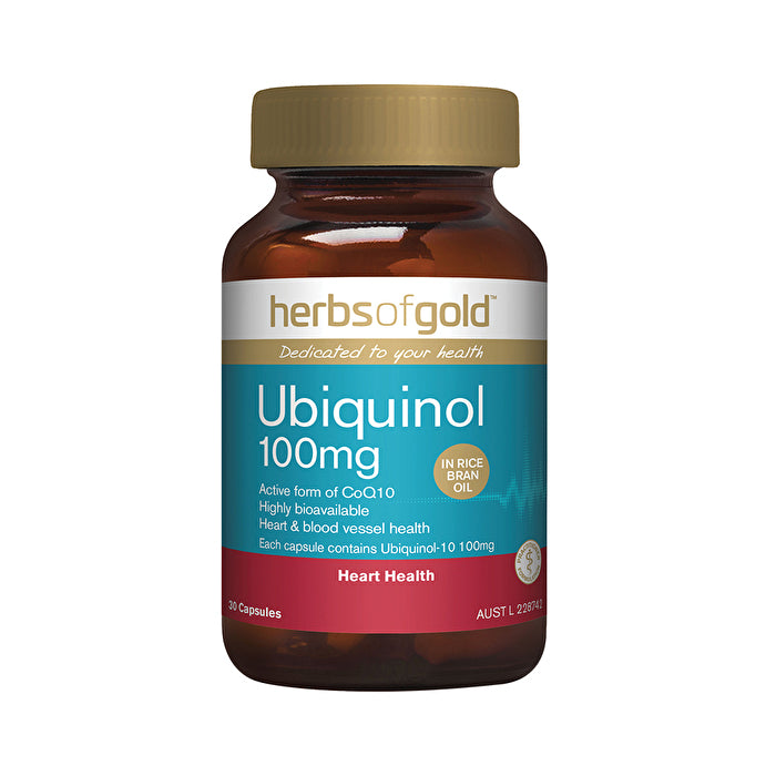 Herbs of Gold Ubiquinol 100mg 30c