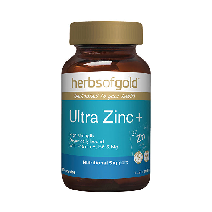 Herbs Of Gold Ultra Zinc+ 60c