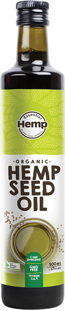 HEMP FOODS AUST. Organic Hemp Seed Oil Contains Omega 3, 6 & 9