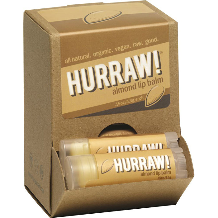 Hurraw! Lip Balm Almond 4.3g x 24 Display