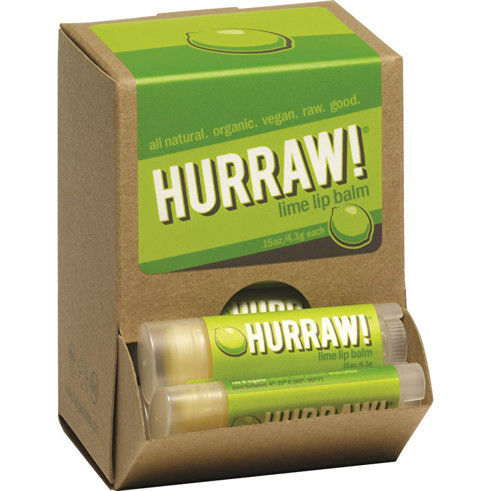 Hurraw! Lip Balm Lime 4.3g x 24 Display