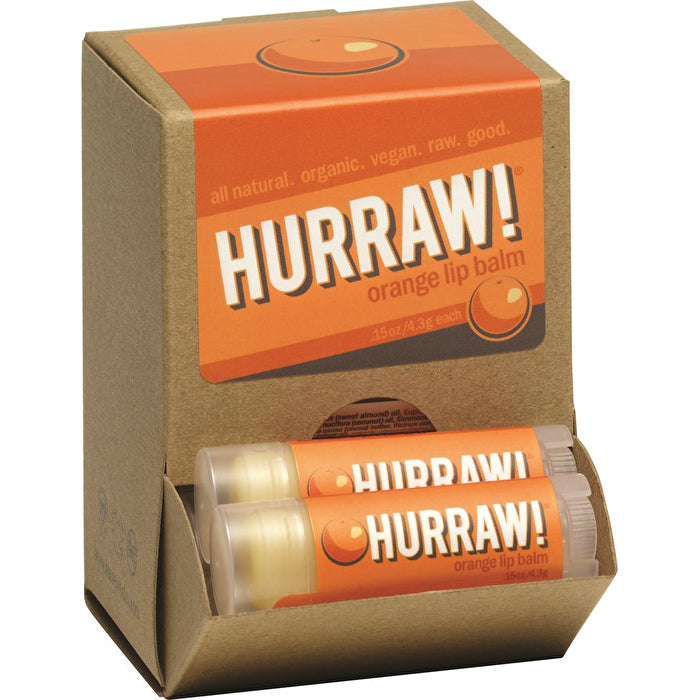 Hurraw! Lip Balm Orange 4.3g x 24 Display