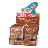 Interclinical Laboratories Goaties Mini Milk Snacks Chocolate 10.5g Sachets x 24 Display