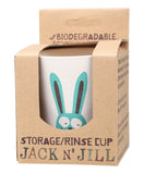 JACK N' JILL Storage/Rinse Cup Bunny - Biodegradable