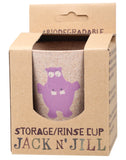 JACK N' JILL Storage/Rinse Cup Hippo - Biodegradable