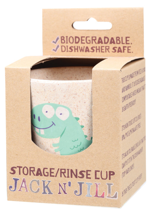 JACK N' JILL Storage/Rinse Cup Dino - Biodegradable